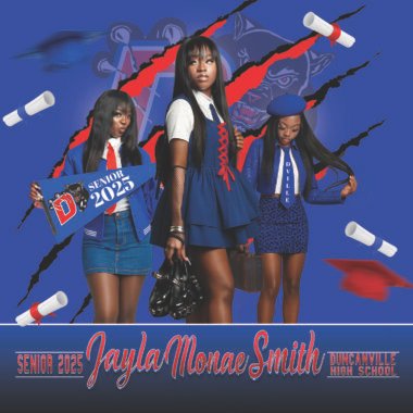 30 TRI-FOLD GRAD INVITATIONS