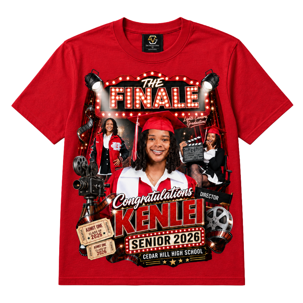 2D Custom Grad Shirt
