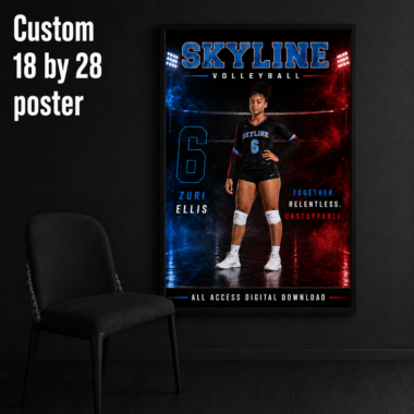 Custom 18x28 Athlete Poster