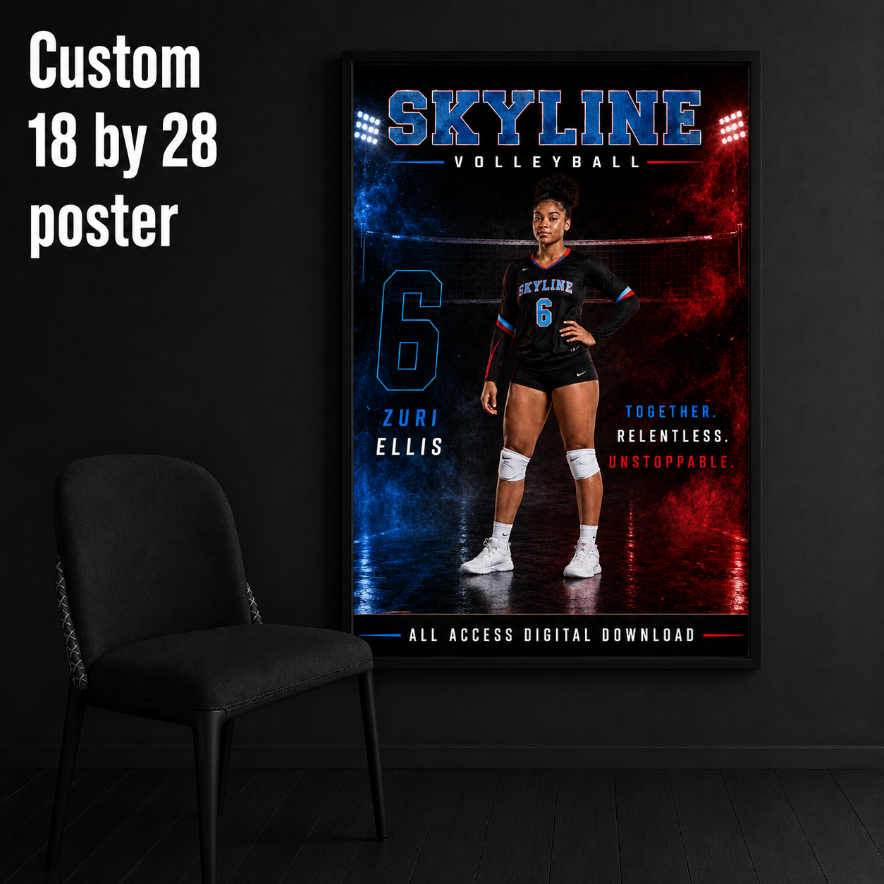 Custom 18x28 Athlete Poster