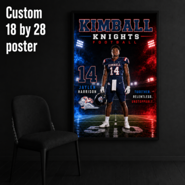Custom 18x28 Athlete Poster Kimball